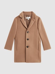 Reiss Camel Gable Senior Single Breasted Epsom Overcoat - Image 2 of 7