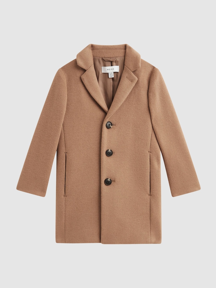 Reiss Camel Gable Senior Single Breasted Epsom Overcoat - Image 2 of 7