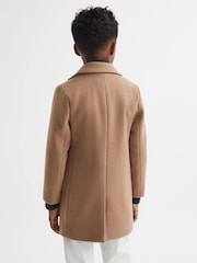 Reiss Camel Gable Senior Single Breasted Epsom Overcoat - Image 6 of 7