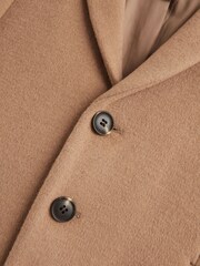 Reiss Camel Gable Senior Single Breasted Epsom Overcoat - Image 7 of 7