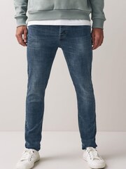 Dark Blue Skinny Ultimate Comfort Super Stretch Jeans - Image 1 of 8