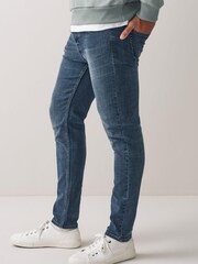 Dark Blue Skinny Ultimate Comfort Super Stretch Jeans - Image 4 of 8
