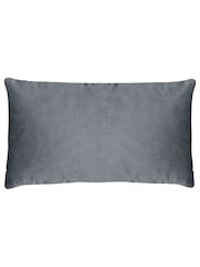 Evans Lichfield 2 Pack Grey Gold Bee Velvet Filled Cushions - Image 2 of 4