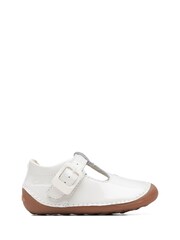 Clarks White Toddler Multi Fit Tiny Beat Patent Shoes - Image 1 of 7