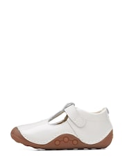 Clarks White Toddler Multi Fit Tiny Beat Patent Shoes - Image 2 of 7
