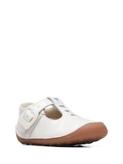 Clarks White Toddler Multi Fit Tiny Beat Patent Shoes - Image 3 of 7