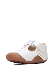 Clarks White Toddler Multi Fit Tiny Beat Patent Shoes - Image 4 of 7
