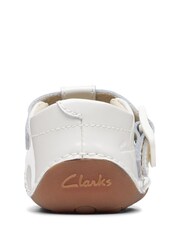 Clarks White Toddler Multi Fit Tiny Beat Patent Shoes - Image 6 of 7