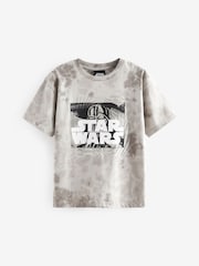 Grey Licensed Star Wars 100% Cotton T-Shirt (3-16yrs) - Image 1 of 3
