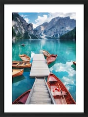 Brookpace Lascelles Multi Pragser Wildsee 1 Framed Wall Art - Image 1 of 3