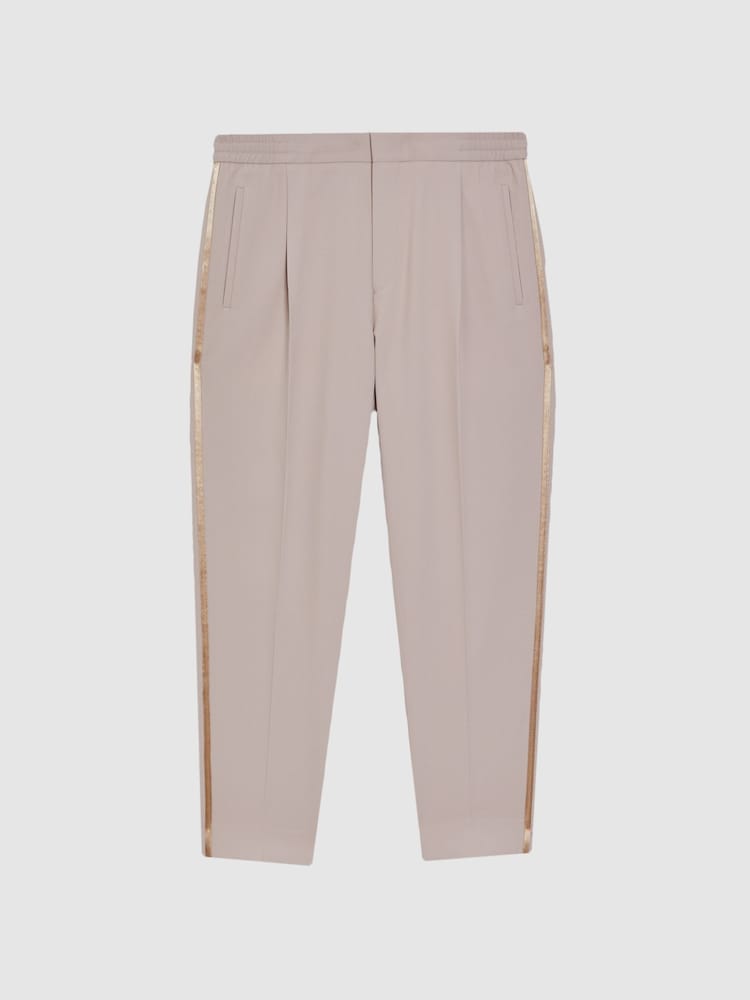 Pantalones con cordón ajustable de rayas rectos con corte holgado de Reiss - Imagen 2 de 5 Pantalones con cordón ajustable de rayas rectos con corte holgado de Reiss - Imagen 2 de 5