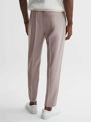 Pantalones con cordón ajustable de rayas rectos con corte holgado de Reiss - Imagen 5 de 5