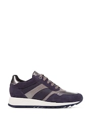 Geox Womens Tabelya Blue Trainers - Image 1 of 6