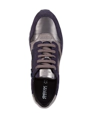 Geox Womens Tabelya Blue Trainers - Image 5 of 6