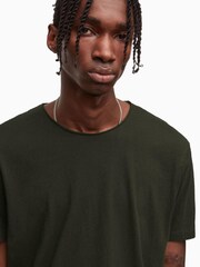 AllSaints Brown 100% Cotton Figure Short Sleeve T-Shirt - Image 4 of 5