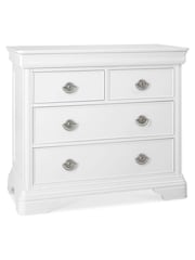 Bentley Designs White Chantilly 2 Drawer Chest - Image 1 of 2