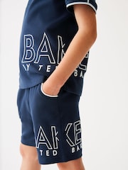 Baker by Ted Baker Navy 100% Cotton Polo Shirt and Short Set - Image 5 of 7