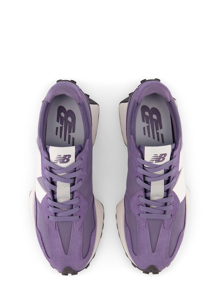 New Balance Purple 327 Trainers - Image 7 of 9