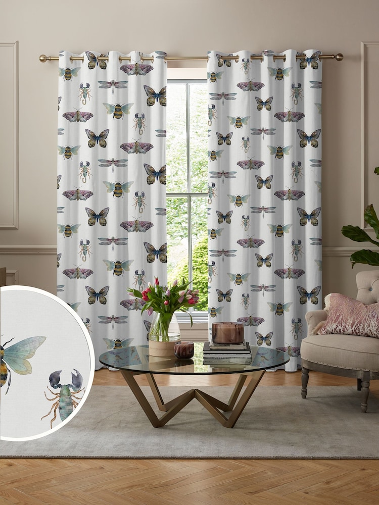 Voyage Natural Linen Fray Made to Measure Curtains - Image 1 of 9