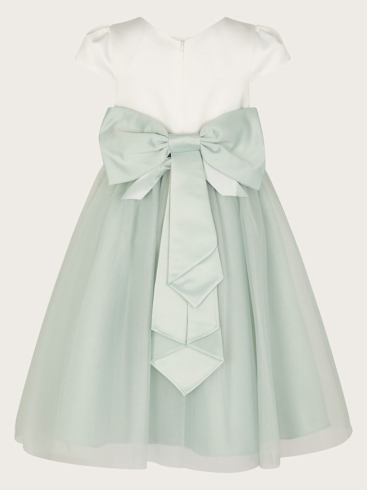 Monsoon Green Tulle Flower Girl Dress - Image 2 of 3