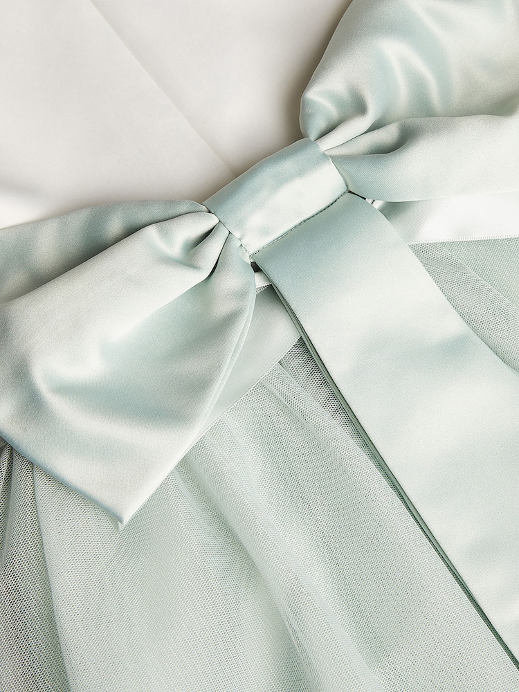 Monsoon Green Tulle Flower Girl Dress - Image 3 of 3