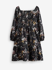 Черный - Платье с цветочным принтом Abercrombie & Fitch - Изображение 2 из 3