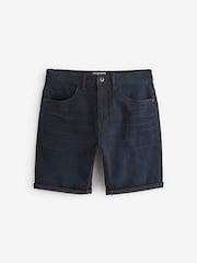 Dark Inky Blue Slim Stretch Denim Shorts - Image 2 of 6