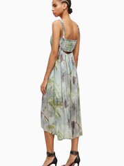 AllSaints Green Amelie Mahara Dress - Image 2 of 6