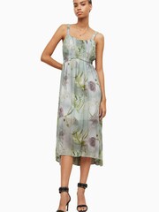 AllSaints Green Amelie Mahara Dress - Image 3 of 6