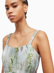 AllSaints Green Amelie Mahara Dress - Image 5 of 6