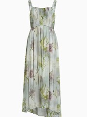 AllSaints Green Amelie Mahara Dress - Image 6 of 6