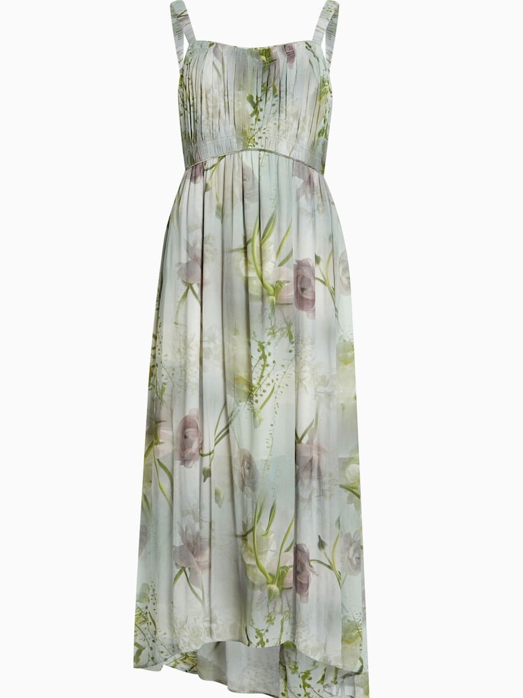 AllSaints Green Amelie Mahara Dress - Image 6 of 6