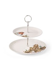 Wrendale White Royal Worcester Wrendale Robin & Bunny Cake Stand - Image 2 of 7