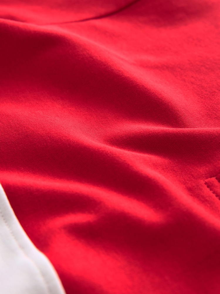 Red Graphic Polo Rugby Longsleeve Shirt - Image 6 of 6