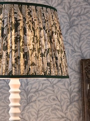 Morris & Co Cream Chrysanthemum Pleated Floor Lamp - Image 3 of 5