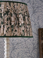 Morris & Co Cream Chrysanthemum Pleated Floor Lamp - Image 4 of 5