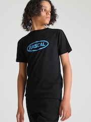Rascal Boys Oval Logo Black T-Shirt - Image 1 of 5