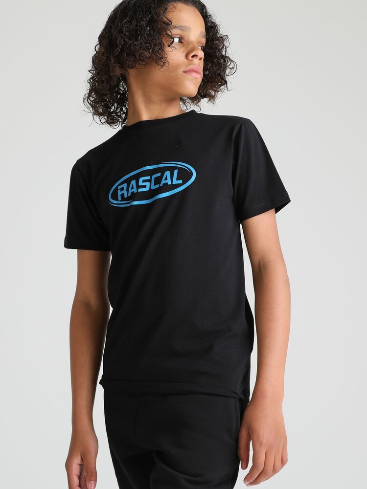 Rascal Boys Oval Logo Black T-Shirt - Image 1 of 5