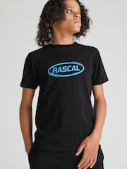 Rascal Boys Oval Logo Black T-Shirt - Image 4 of 5
