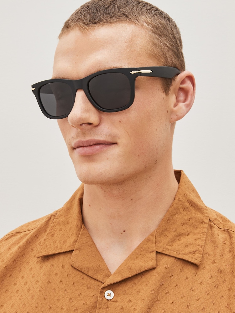 Black Square Polarised Sunglasses - Image 1 of 4 Black Square Polarised Sunglasses - Image 1 of 4