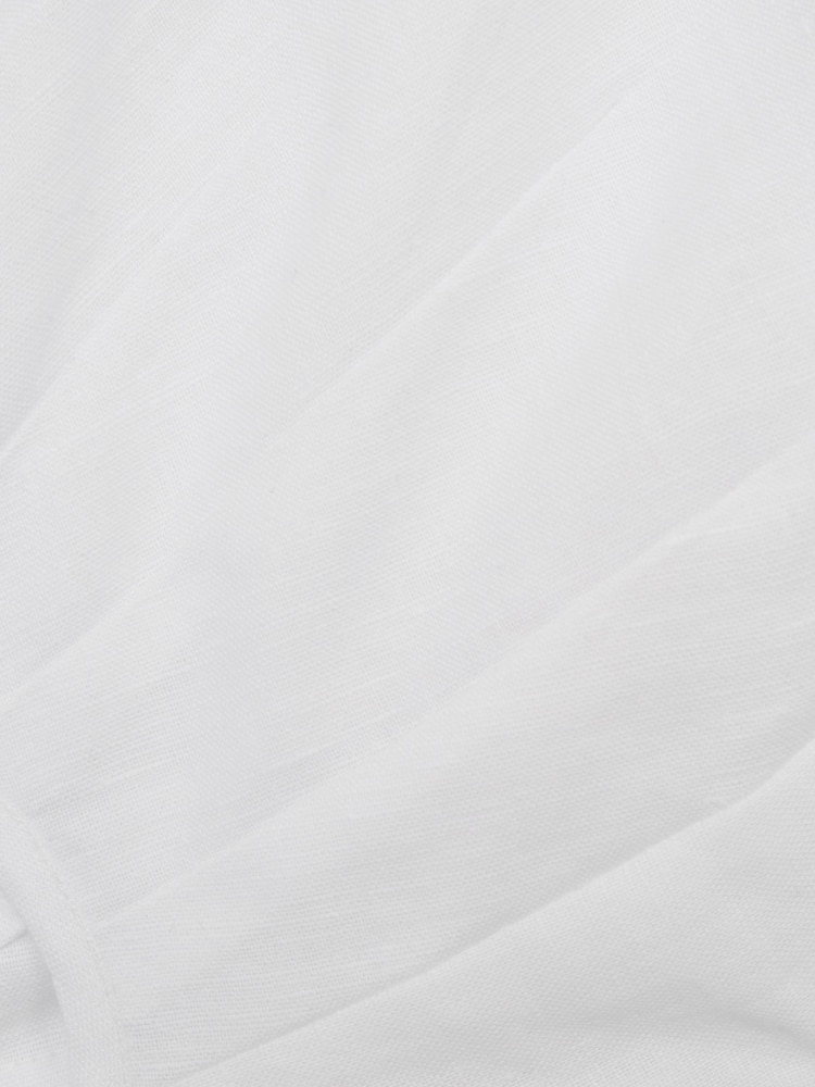 Reiss Ivory Freeda 9-12 yrs Heart Print Linen Mini Dress - Image 7 of 7