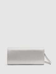 Off White - Клатч с пряжкой Атлас стразами Reiss Delphine - Изображение 5 из 6