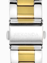 Sekonda Ladies Silver Tone Taylor Two Tone Stainless Steel Bracelet Watch - Image 4 of 5