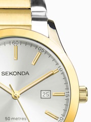 Sekonda Ladies Silver Tone Taylor Two Tone Stainless Steel Bracelet Watch - Image 5 of 5