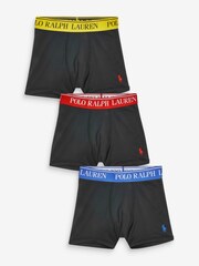 Schwarz - Polo Ralph Lauren Jungen Boxershorts aus Baumwollstretch, 3er Pack - Bild 1 von 3