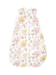 aden + anais Pink 1 TOG Organic Cotton Muslin Earthly Sleeping Bag - Image 3 of 6