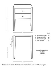 Swoon Natural Valente Bedside Table - Image 4 of 4