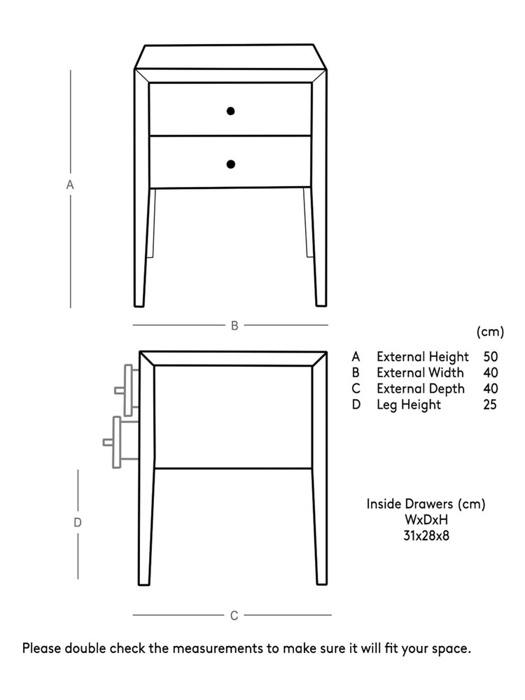 Swoon Natural Valente Bedside Table - Image 4 of 4
