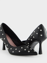 Black Forever Comfort® Studded Court Shoes - Image 10 of 10
