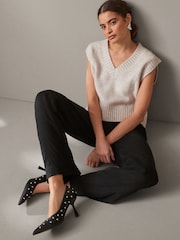 Black Forever Comfort® Studded Court Shoes - Image 2 of 10